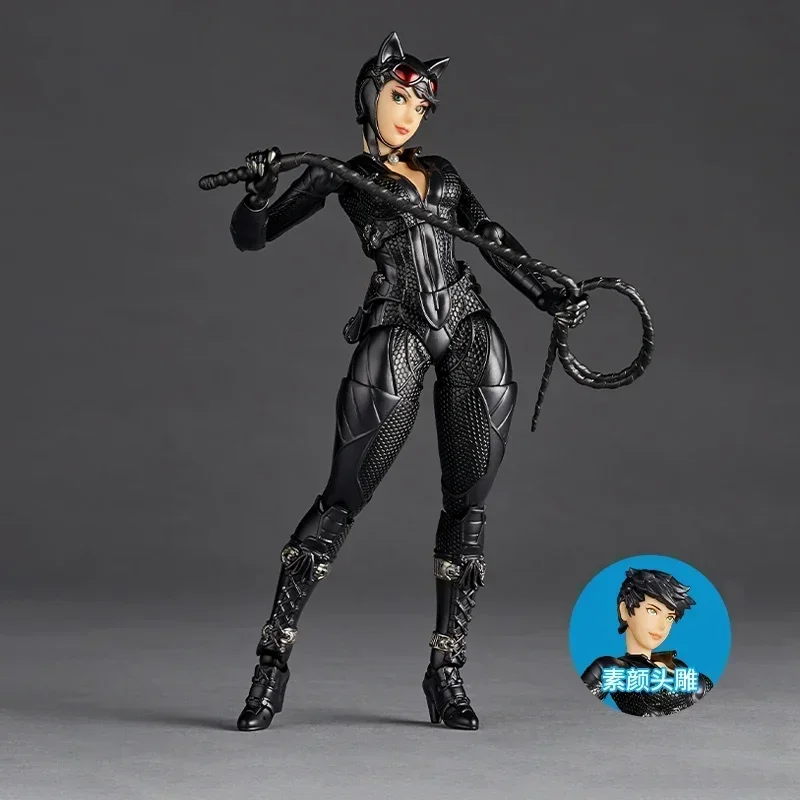 kf S73959b7fa2bc4c4a8126cb25e6c2e641l Kaiyodo Catwoman Revoltech Amazing Yamaguchi Anime Figure Collection Model Toys Desktop Decoration Figurine - Amazing Yamaguchi Store