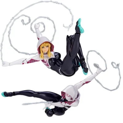 kf S9260de03289741d89cab96a7bb65b581T AMAZING YAMAGUCHI KAIYODO Spider Gwen Spider Man S H Figuarts Gwen Stacy Action Figure Anime Model - Amazing Yamaguchi Store