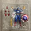 kf Sefcbc087c3c64795b55e6e41b13b7ca5P In Stock KAIYODO Marvel Captain America Revoltech AMAZING YAMAGUCHI 16cm Anime Collection Figures Model Toys Steve - Amazing Yamaguchi Store