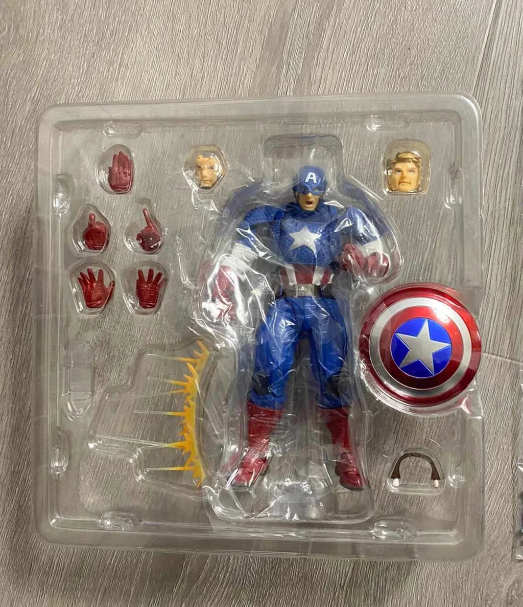 KAIYODO Marvel Captain America Revoltech AMAZING YAMAGUCHI 16cm - Image 3
